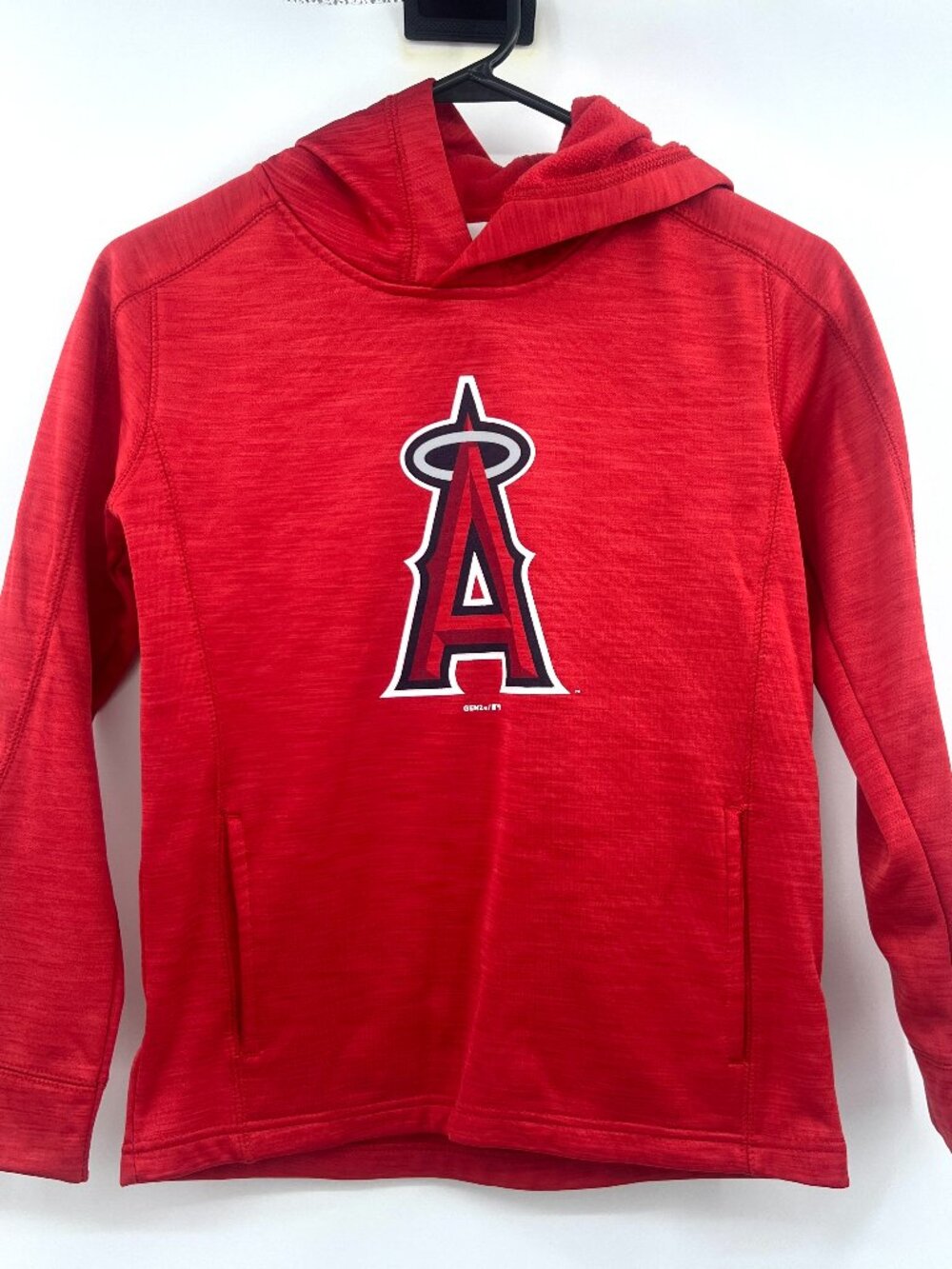 Los Angeles Angels Red Hooded Sweatshirt Boys Small